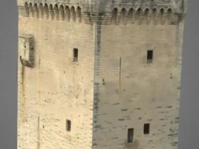 Tower Philippe le Bel Avignon France 3D model