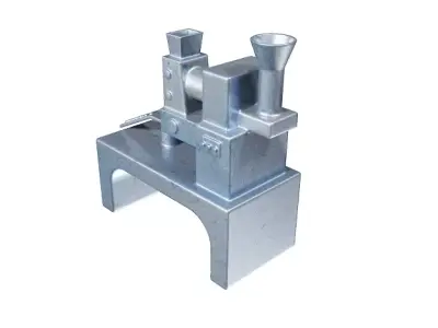 Metallic Food Processing Machine Low-poly 3D model