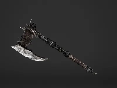 Spike Waraxe Low-poly 3D model