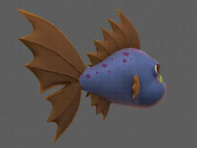 Fish V09 Low-poly 3D model