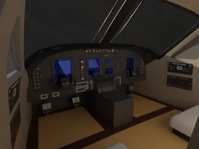 Airplane Beeccraft - RAW - Shadow R1 ISTAR Low-poly 3D model