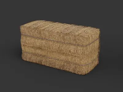 Hay Collection Low-poly 3D model