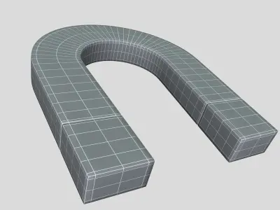 Realistic Magnet 3D model