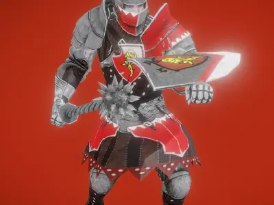 the  knight Noah Low-poly 3D model