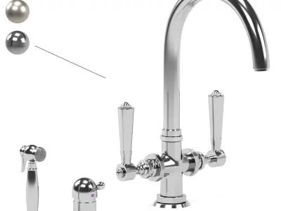 OFFICINE GULLO kitchen faucet collection 3D model