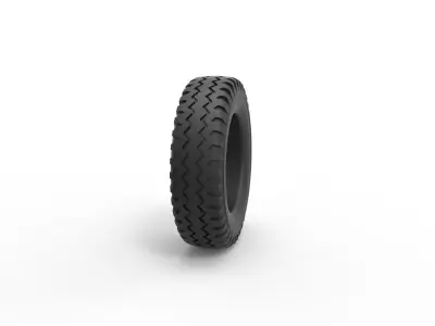 Offroad tire 23 Scale 1 to 10 3D print model