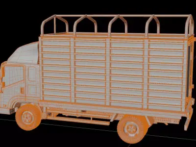 Faw Tiger V Box Truck 3D model
