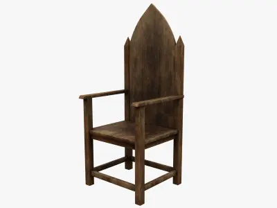 Medieval Rustic Low-poly 3D model