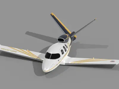 power rangers plane Low-poly 3D model