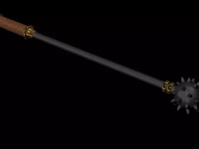 Medieval mace - Low-poly 3D model