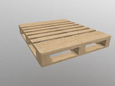 Euro Pallete Low-poly 3D model