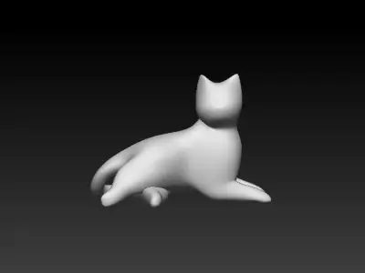 Stylized Cat - n1 3D model