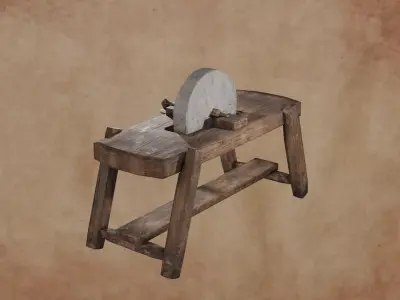 Gameready forge Assets Low-poly 3D model