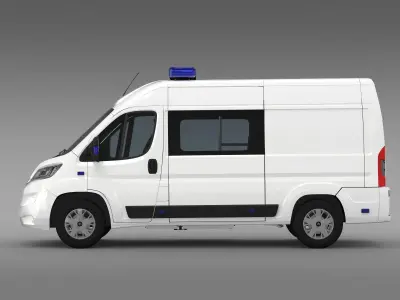 Citroen Relay Police 2017 3D model