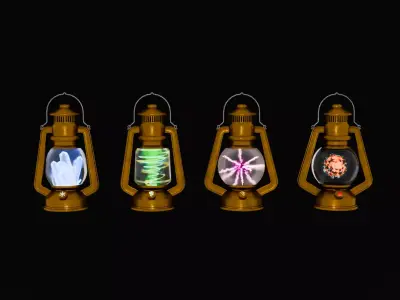 Four Attributes Magic Lanterns 3D model