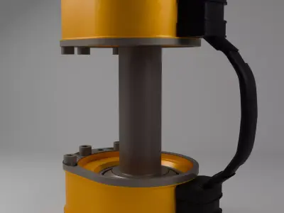 Industrial Kettlebell  Low-poly 3D model