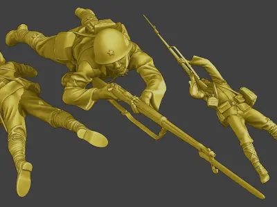 Japanese soldiers ww2 J2 Pack2