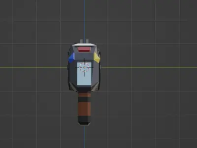 Space Gun-YBR Free low-poly 3D model