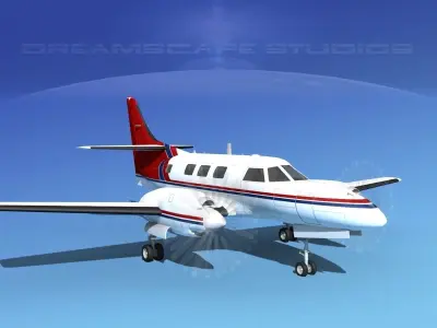 Swearingen SA226-T Merlin III V06 3D model