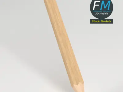 Small Pencil Low-poly 3D model