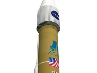 Atlas V Rocket 3D model purchase
