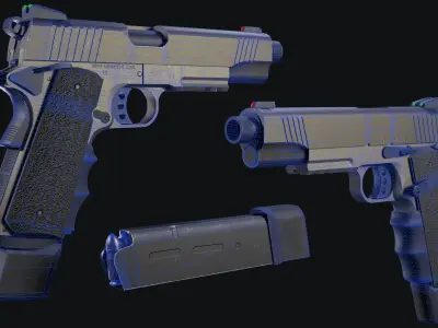 1911  R32 Sandstorm Army Armament 3D model