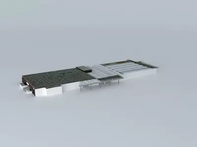 Kerry Logistics Warehouses, Old Trafford. Free 3D model