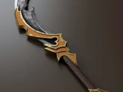 Fantasy knife set 88 3D model