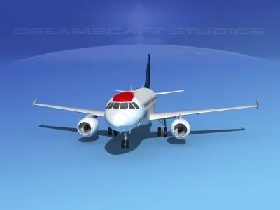 Airbus A319 TACA Airlines 3D model