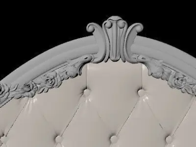 bed headboard 3D model