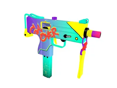 Mac-10  gun Low-poly 3D model