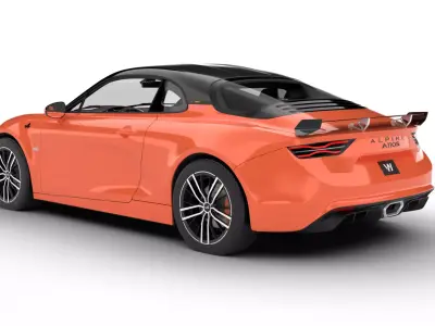 Alpine A110 S 2022 3d model 3D model