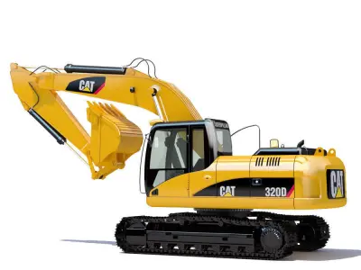 Tracked Excavator Cat 320D 3D model