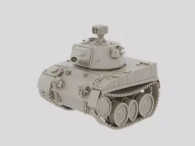 Tracked Heavy Assault Tank for 3D print 3D model