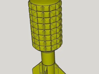 WW1 German Spigot Mortar 3D print model