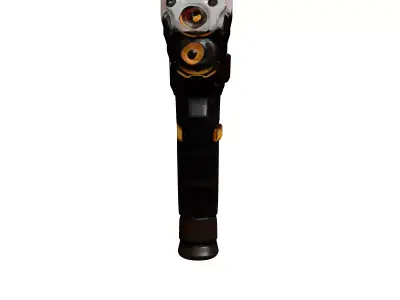Futuristic Pistol with Glowing Core 3D model