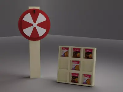 kelloggs noodles booth Free 3D model