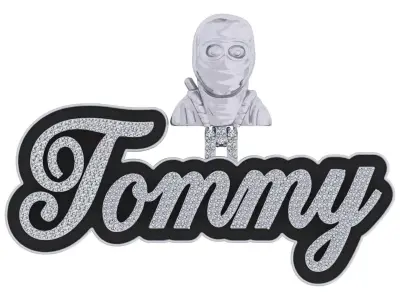 Tommy Name Pendent 3D print model
