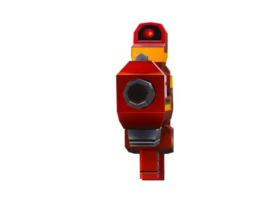 LowPoly Sci-Fi Cartoon Assault Rifle Future Low-poly 3D model buy