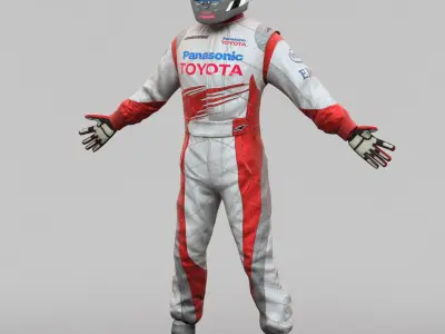 Racing Driver Toyota 3D model