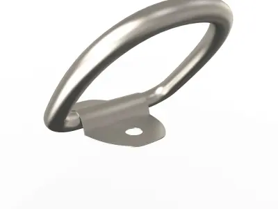 D Ring Tie-Down Anchors Low-poly 3D model
