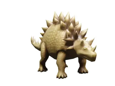 Stegosaurus - Dinosaurus Low-poly 3D model
