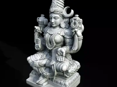 Old Ancient Statue Highpoy 3d Print Model 3D print model