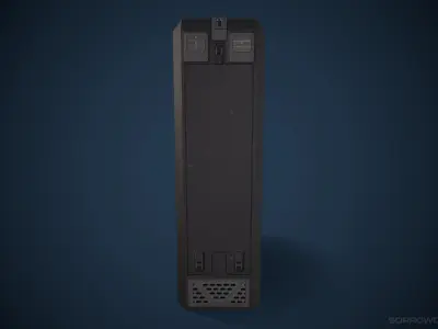Sci-fi Locker Low Poly Game Asset Low-poly 3D model