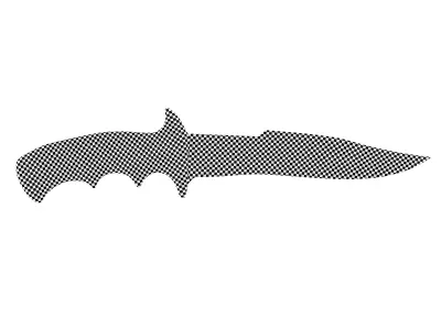 battle knife v6 3D model
