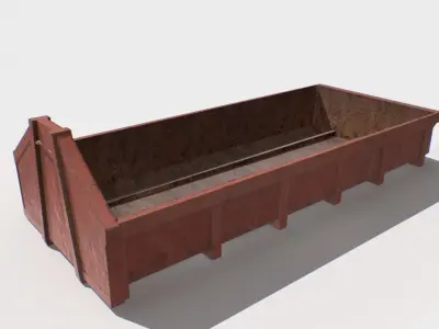 Trash Container 5 PBR Low-poly 3D model