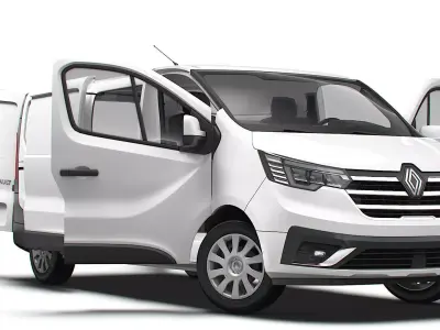 Renault Trafic Van L2H1 HQInterior 2024 3D model