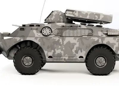 BRDM-2 9K31 Strela-1 1968 3D model