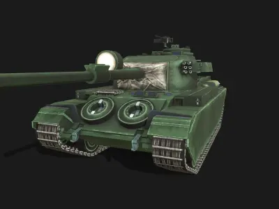 Tank Centurion Mk Low-poly 3D model