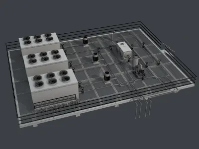 Cooling Tower 3D model shop